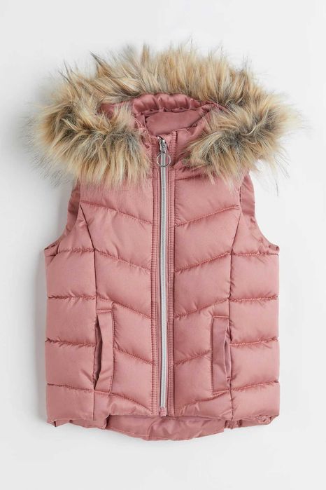 Ватиран елек с качулка H&M 2-4 г.