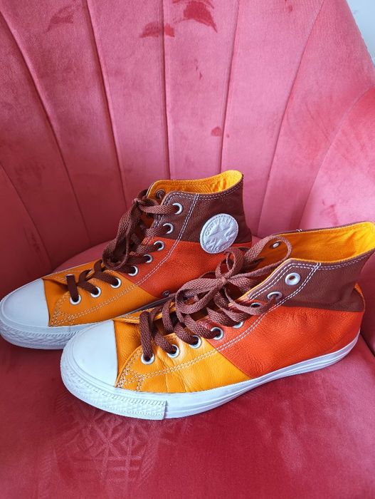 Tenesi înalți/pantofi sport Converse originali din piele veritabilă-ma