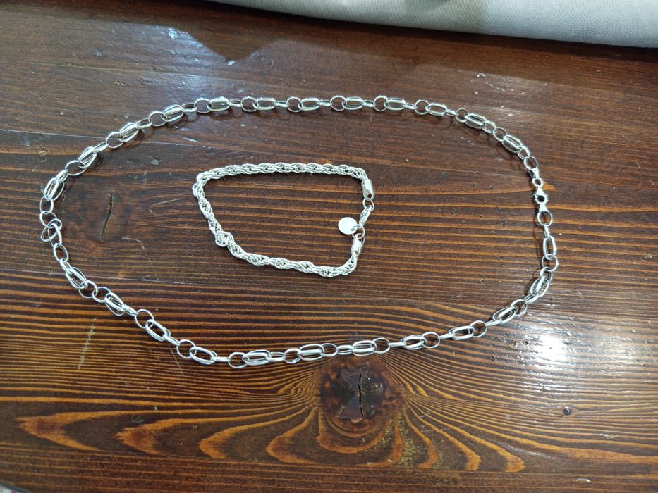 Сребърен дамски сет