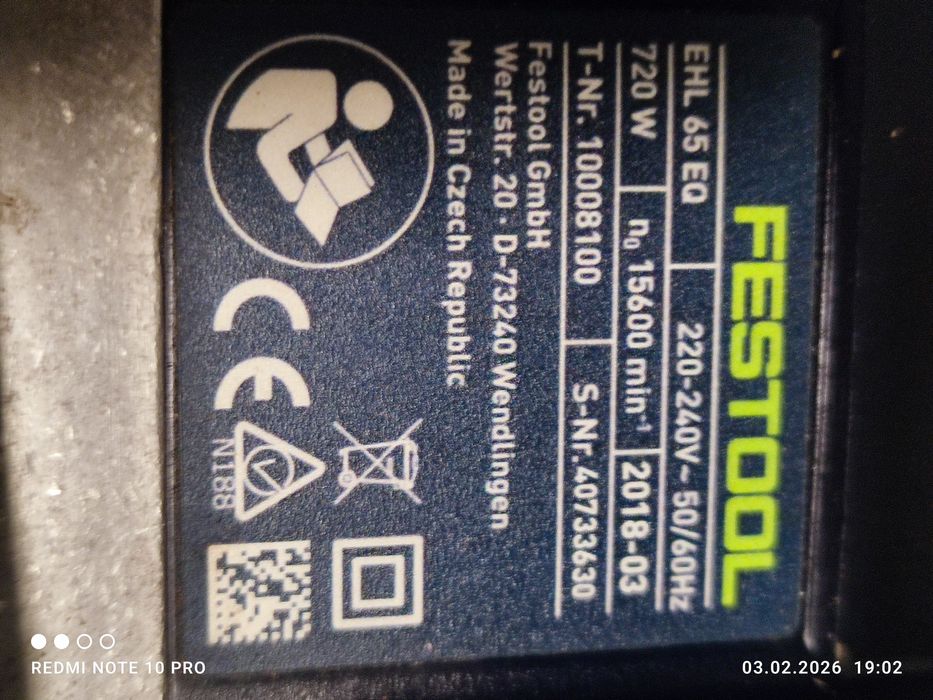 Rindea festool ehl65eq