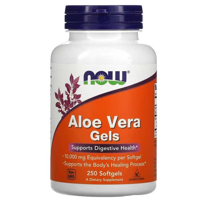 NOW Foods, алоэ вера в капсулах, 100 капсул