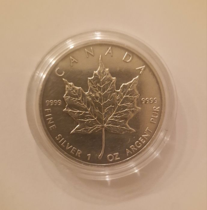 Moneda argint 9999% Marple leaf 1 Oz