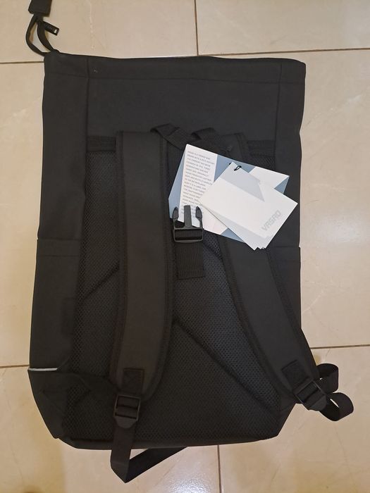 НОВА VASAD Style Rolltop раница за лаптоп 15" – черна, водоотблъскваща