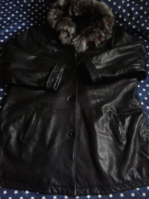 Палто естествена кожа марково