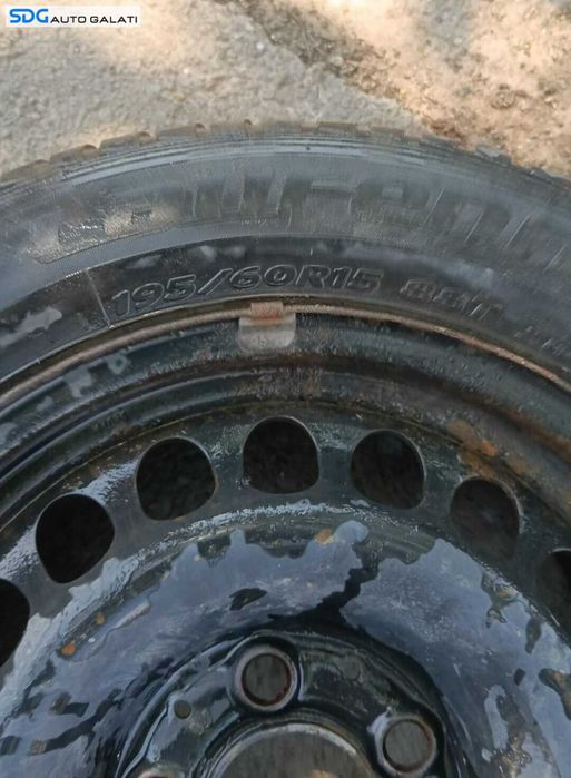Roata Janta Rezerva Tabla Anvelopa Iarna M+S 195 65 15 R15 5x112 Mercedes W210 Clasa E Class 1995 - 2002 Cod 2104000202[mx1174]