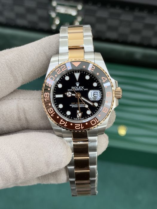 Rolex GMT-Master II Root Beer 40mm – Everose Rolesor, Black Dial