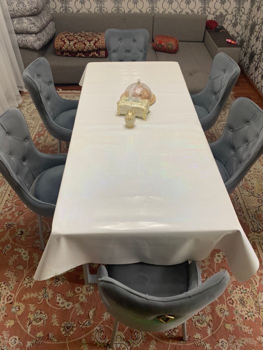 Стол 2метр , стулья 6 шт