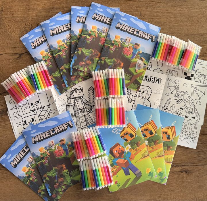 Персонализирани книжки за оцветяване Minecraft Майнкрафт