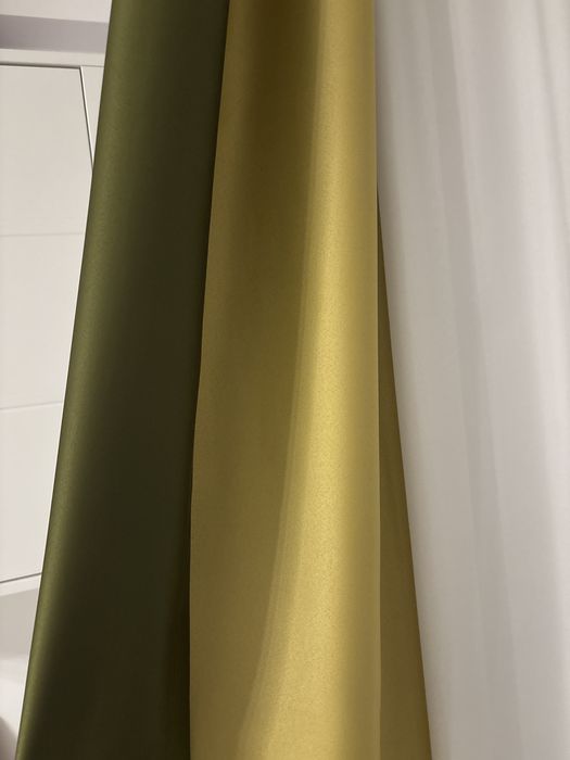 Draperii kaki blackout – noi, neutilizate – 230 x 245 cm