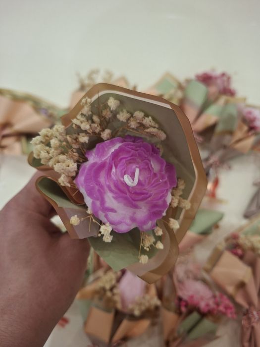 Buchetele parfumate cu foare din ceara de soia