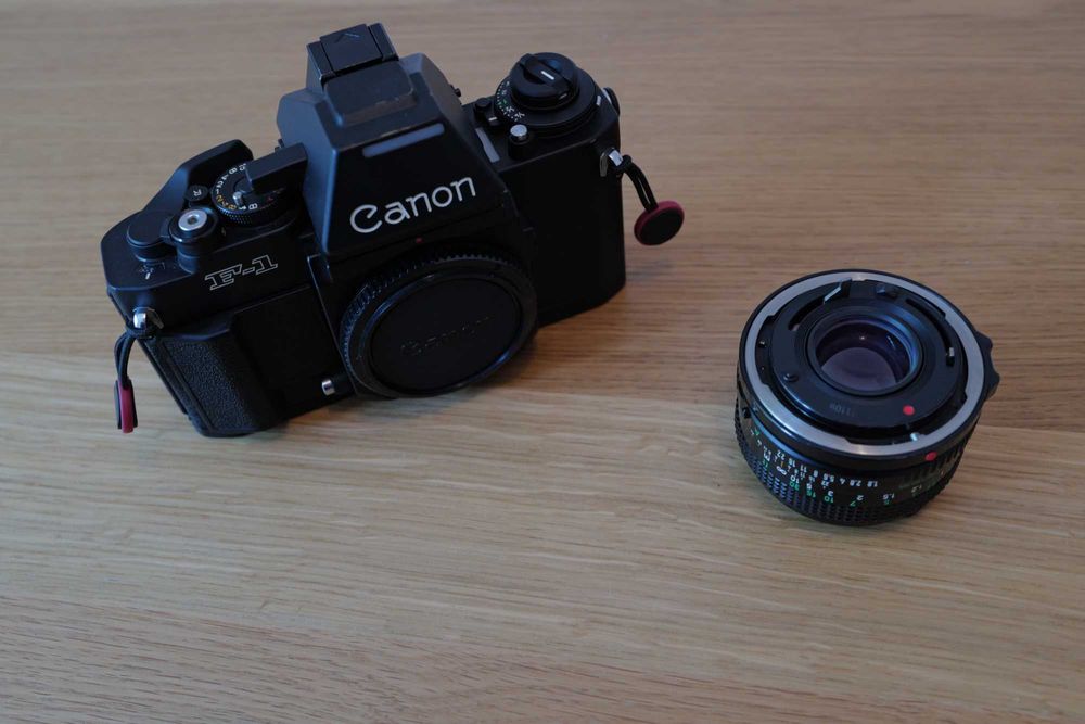 Canon new-f1 fd nfd slr + 50mm f1.8 nfd