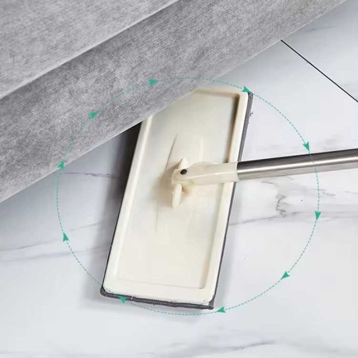 Практичен почистващ комплект с плосък моп