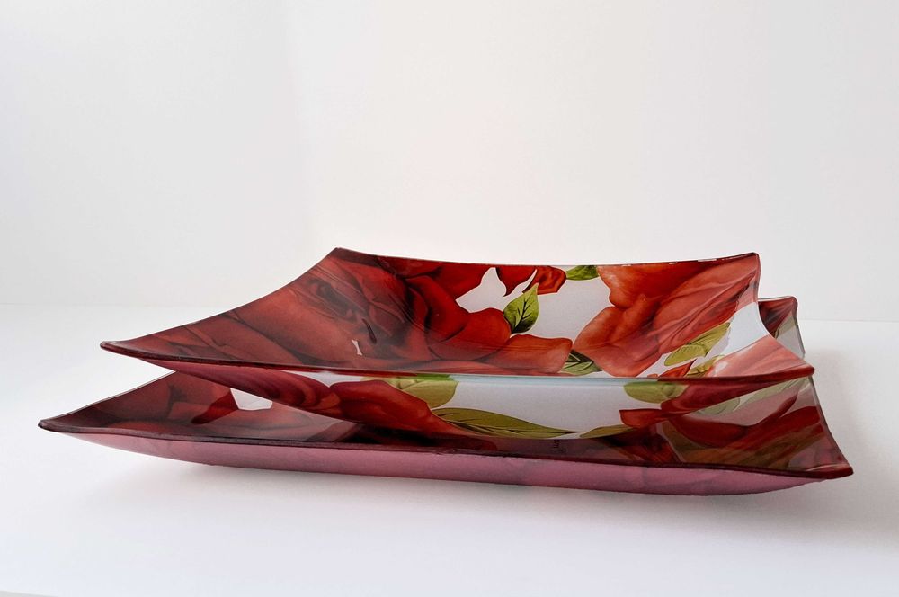 Тарелки сервировочные набор 2 штуки