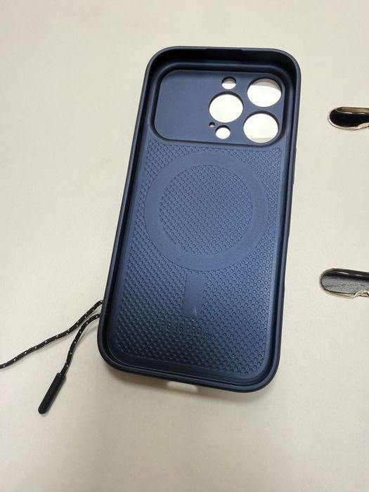 Husa iphone 16 pro carcasa iphone apple 16 pro imita iphone 17 albastru