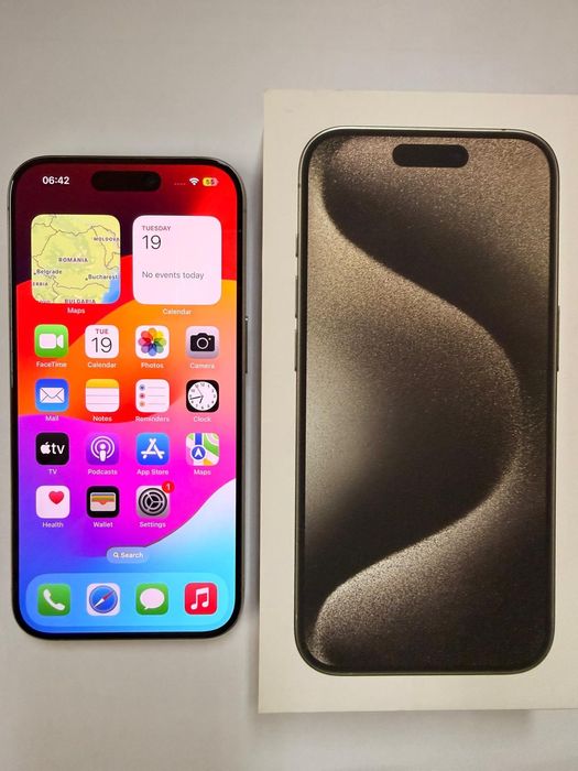 Iphone 15 Pro natural titanium silver