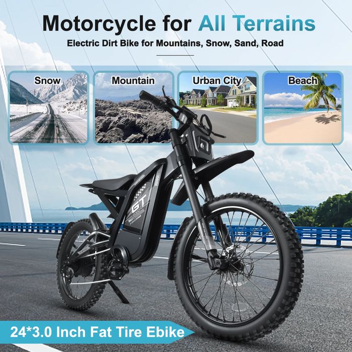 НОВО!! Електрически OFF Road Велосипед OUXI GT 2000 48V/30Ah 60км/ч