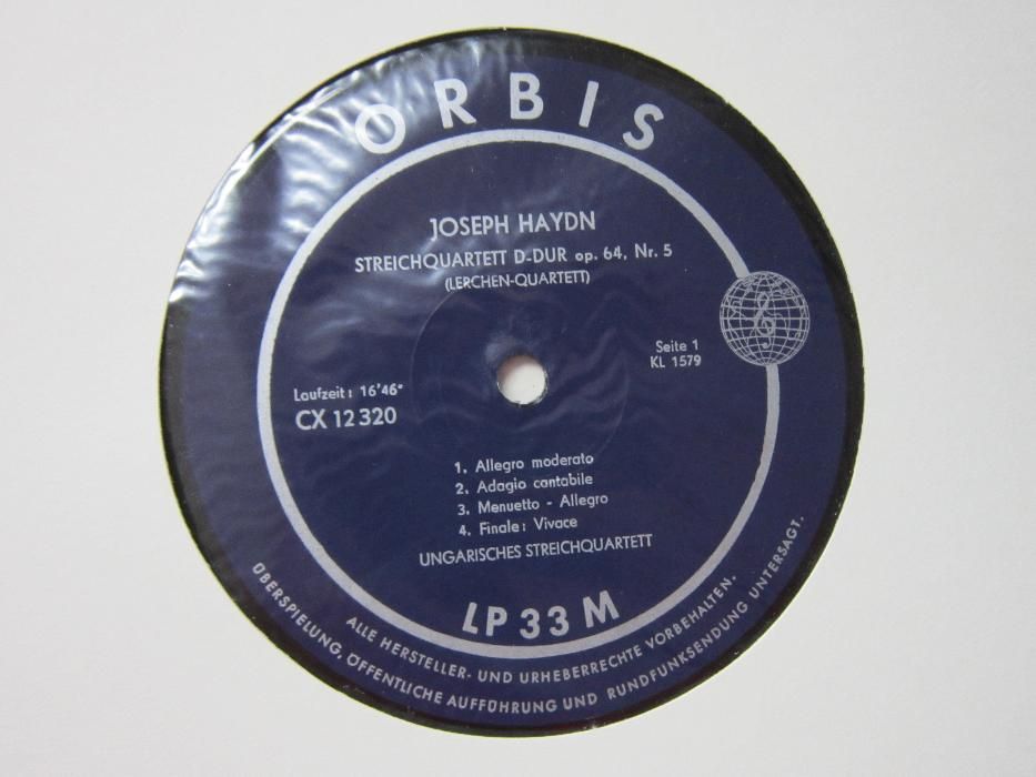 vinil rar,nou Haydn -Cvartet de coarde-made in Germany 1960