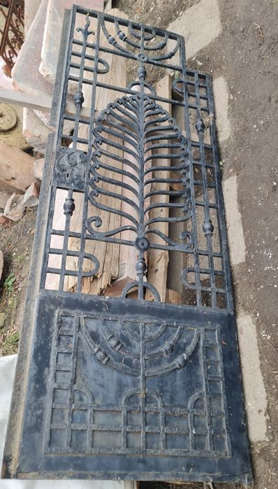 Usa veche fier forjat.usa dubla.gard.poarta