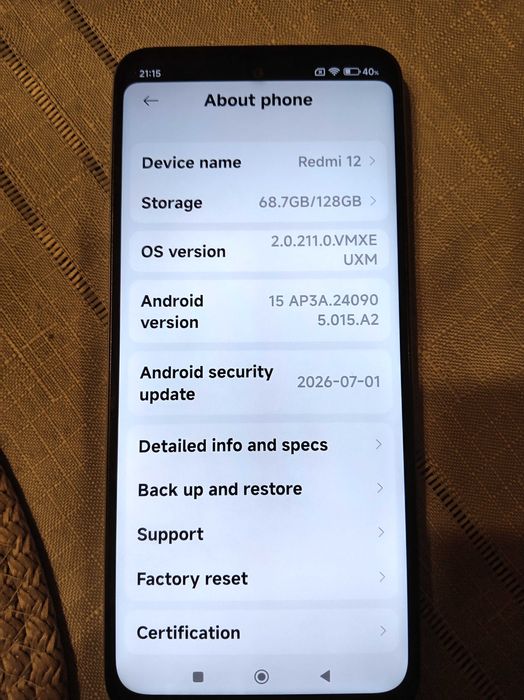 Android redmi 12