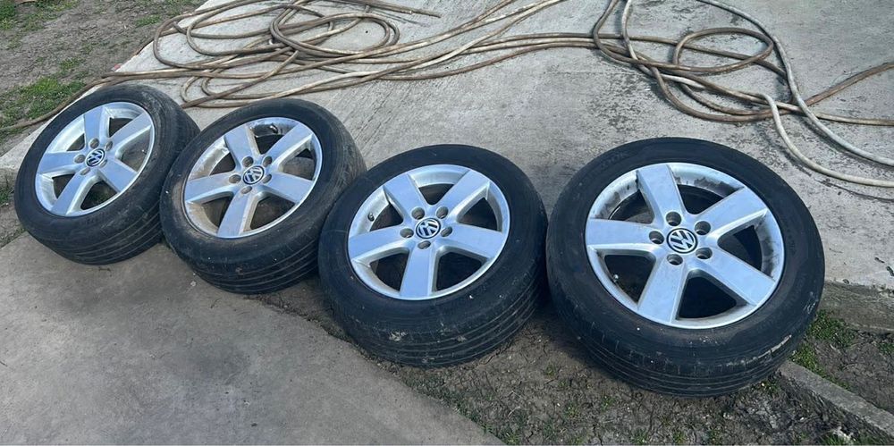 Set jante originale VW Golf R16 + anvelope