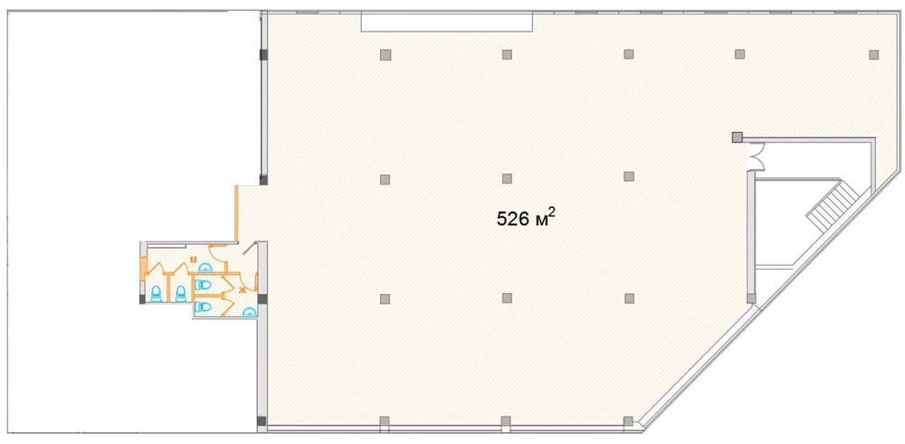 Аренда коммерческого помещения 530 кв м под офис в Мирабадском районе.