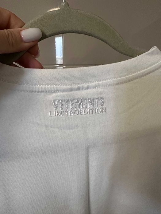 Унисекс блуза с къс ръкав Vetements - Oversized