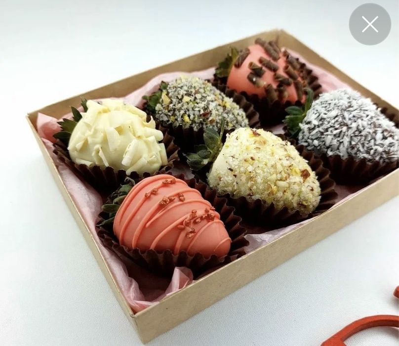 Клубника в шоколаде 6 шт