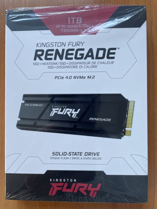 SSD 1Tb Kingston Fury Renegade M2 PCe4.0