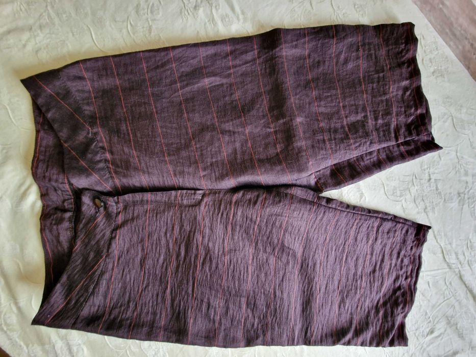 летен костюм с къс ръкав, бюстие и бермуди