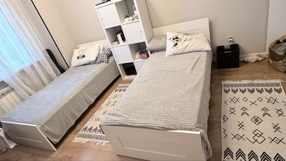Кровати с матрасами 2 шт 95 см