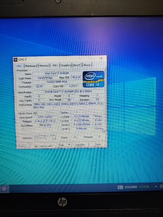 Procesor laptop I7-2630QM