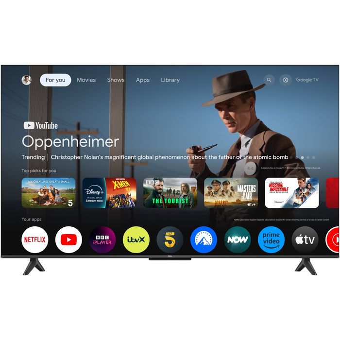 Телевизор TCL LED 50P6K, 50" (126 см), Smart Google TV, 4K Ultra HD, Клас E