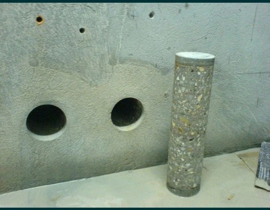 Алмазное сверление (бурение) отверстий