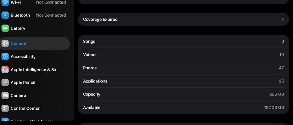 Ipad M4 Pro, 256GB ,4k 60fps