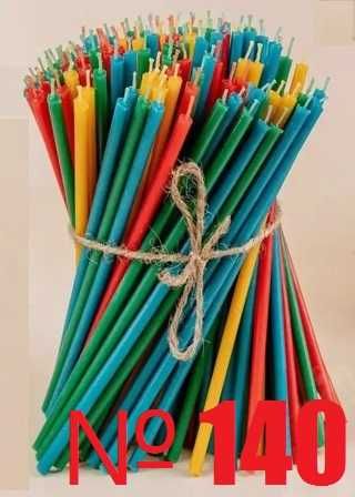 Цветные восковые свечи от 15 тенге