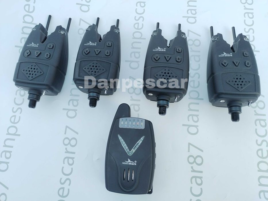 Set 4 avertizoare cu statie Eastshark TLI41 SNAG BARR si lumina veghe