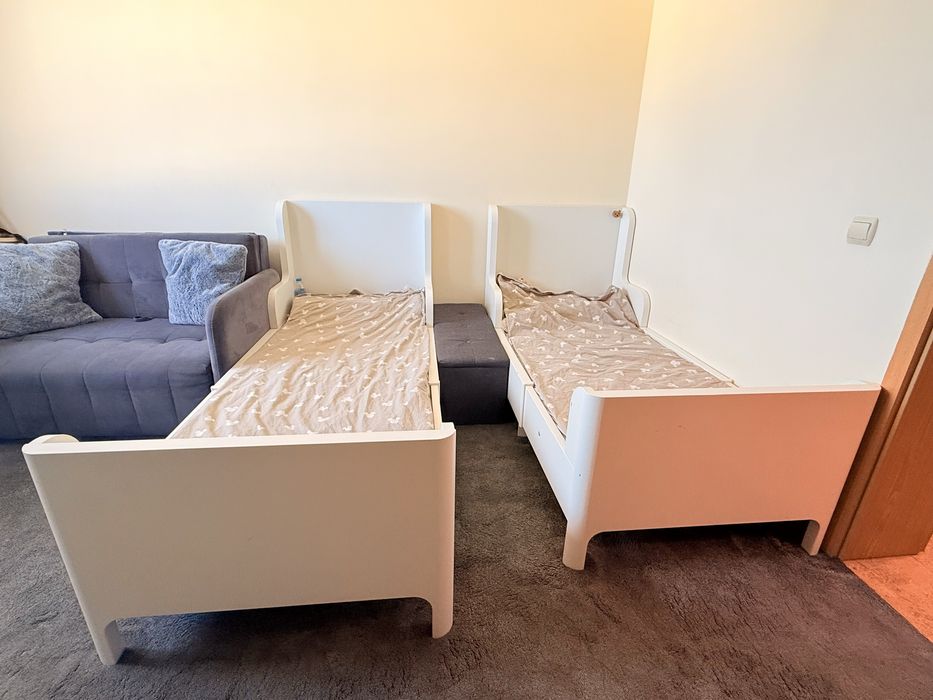 Детско разтегателно (регулиращо) легло с матрак 2 бр