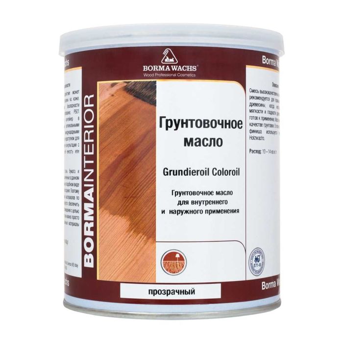 Грунтовочное масло для дерева GRUNDIEROIL COLOR OIL Италия