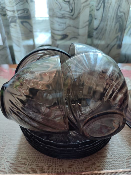 Посуда коричневая