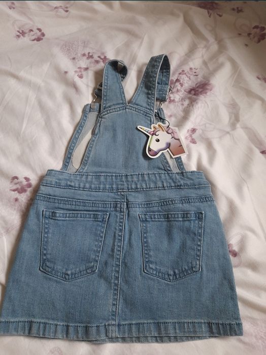 rochie rochita primark ponei blugi 2 3 ani 98 noua cu eticheta