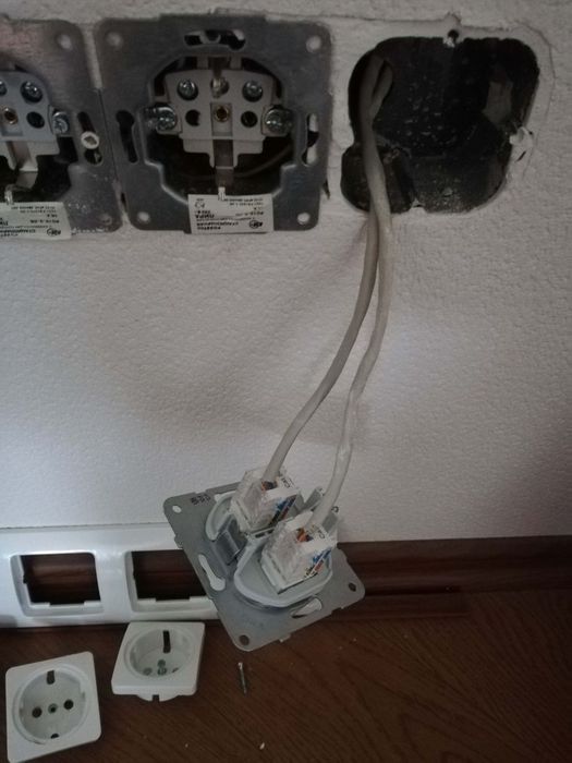 Прозвонка монтаж сетевого кабеля обжим