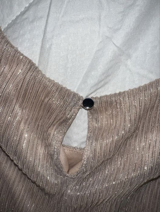 Rochie aurie cu sclipici