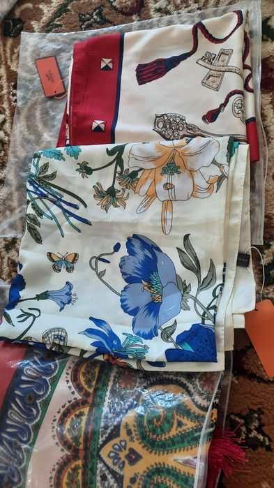 Платки шёлк + визкоза