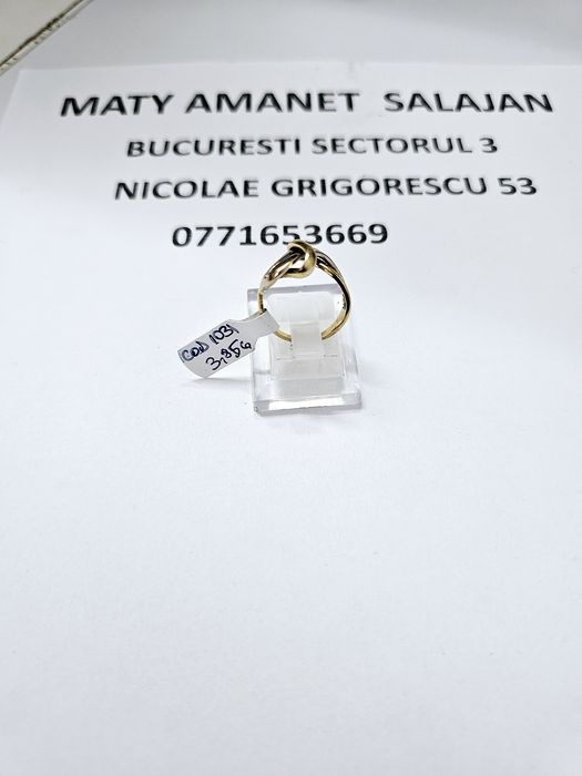 Vand inel dama din aur 14 k 3.85 g cod 1031