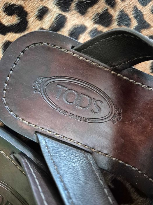 Оригинални кожени сандали / чехли Tod's (Тодс) 43 р– Естествена кожа