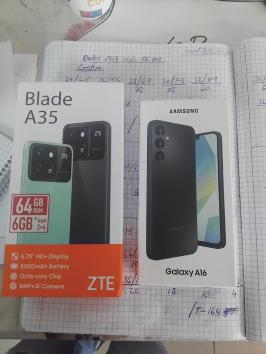 Samsung Galaxy A16 si Zte Blade A35
