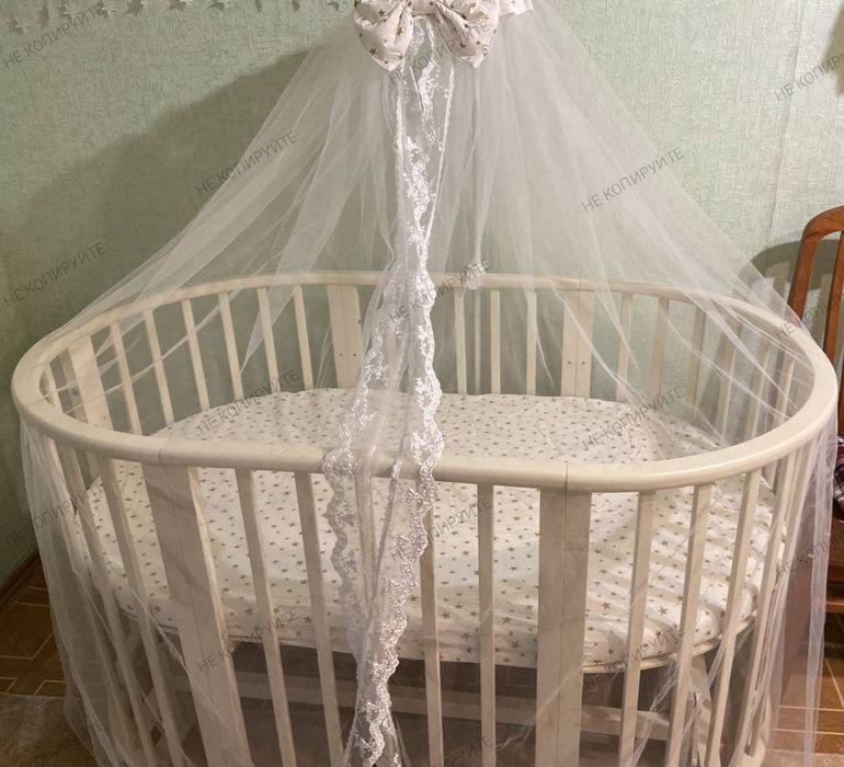 Детская кроватка трансформер с бортиками