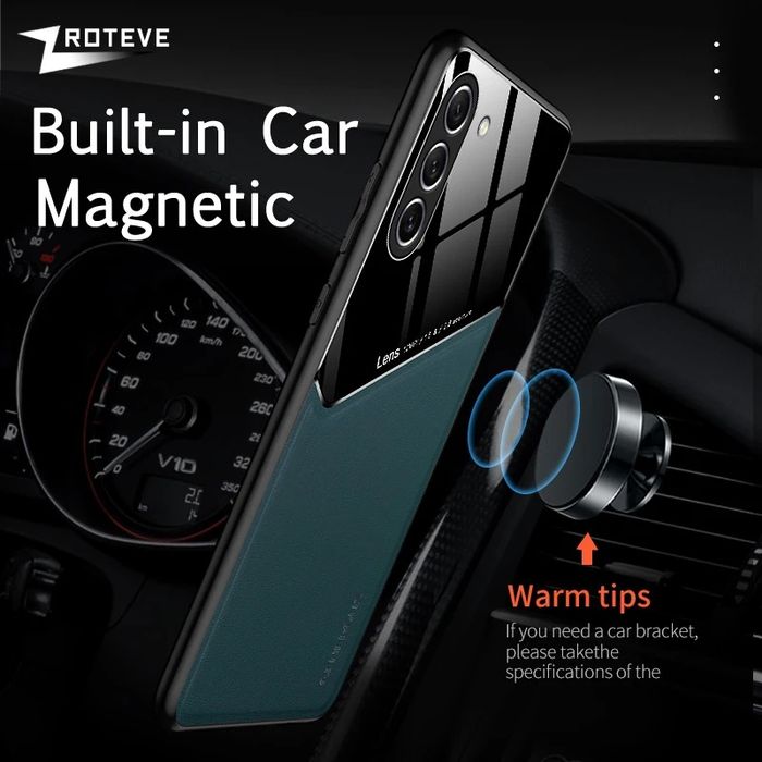 Samsung Galaxy S24 Ultra S24 S24+/ GENEROUS Кожен кейс с магнит