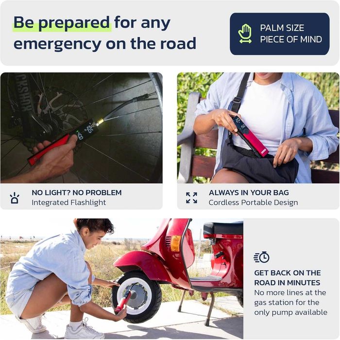 НОВА! Електрическа помпа за гуми Woowind BP188 150 PSI с авто стоп