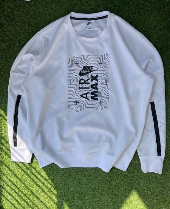Мъжка блузка : Nike Sportswear Air Max Sweatshirt White XL